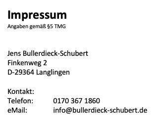 Impressum Bild